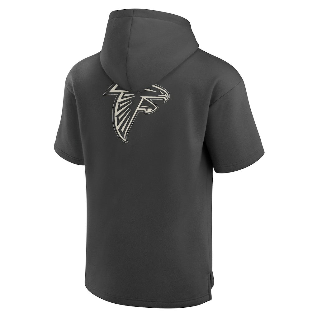 Atlanta Falcons Elements Future Ground Lettering Short Sleeve Pullover Hoodie Charcoal - Fanatics