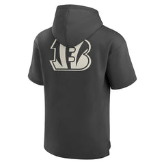 Cincinnati Bengals Elements Future Ground Lettering Short Sleeve Pullover Hoodie Charcoal - Fanatics