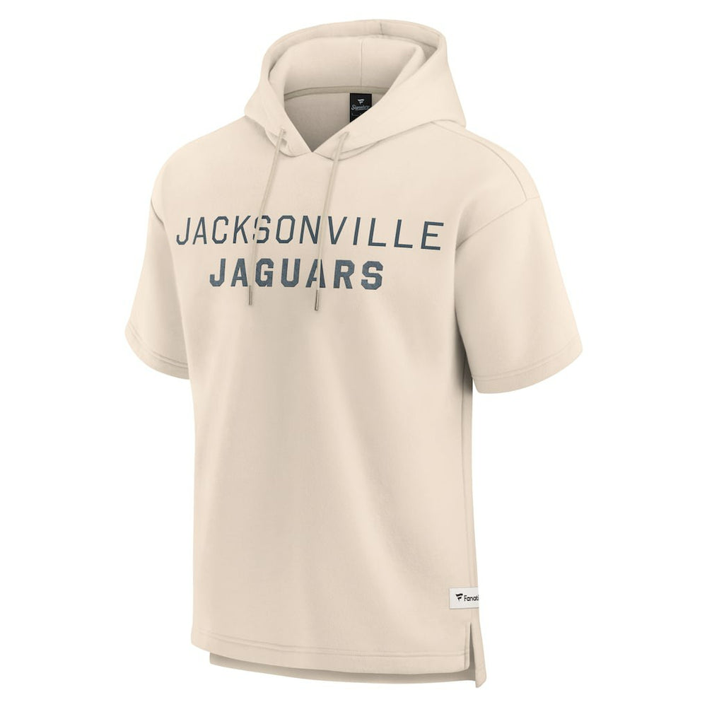 Jacksonville Jaguars Elements Future Ground Lettering Short Sleeve Pullover Hoodie Cream - Fanatics