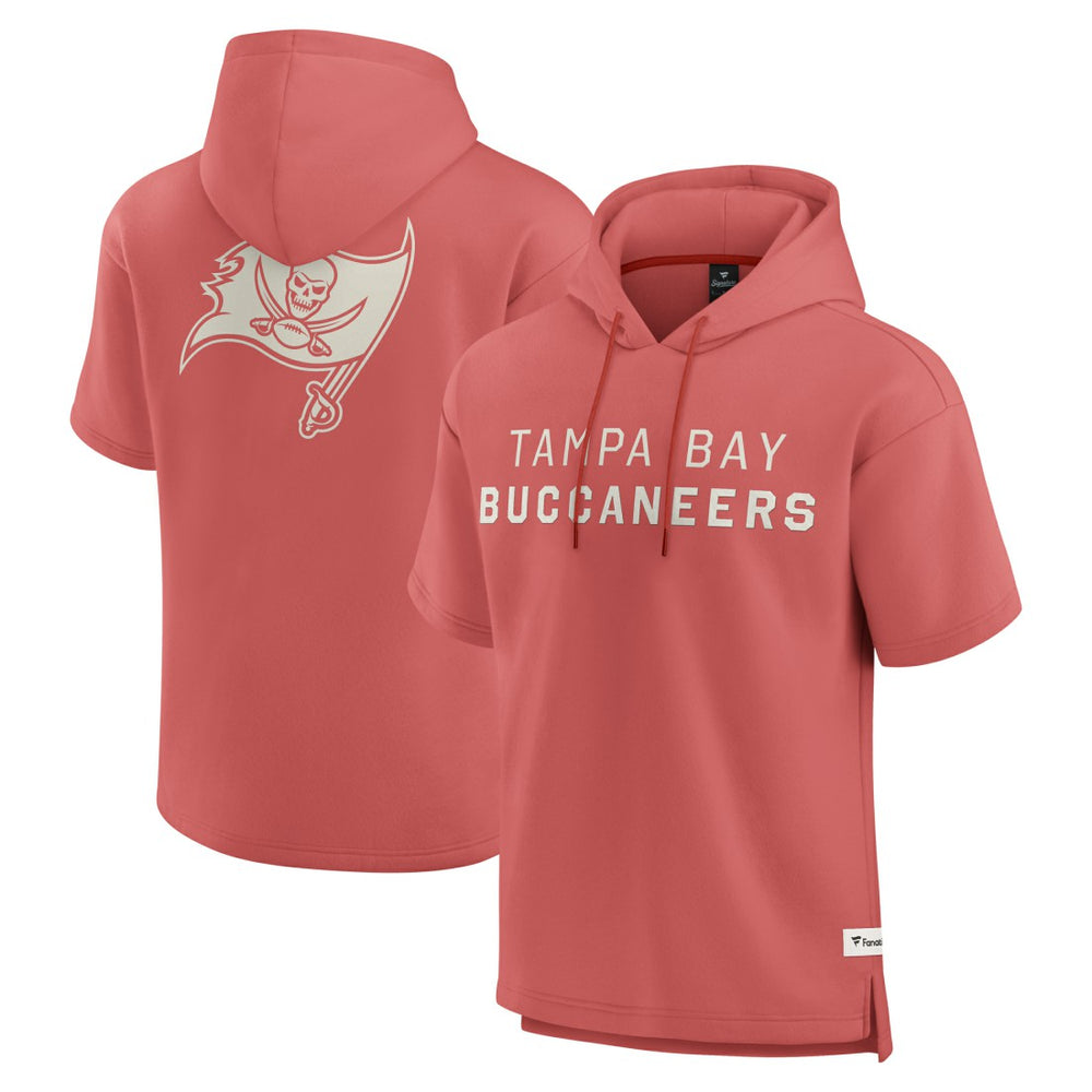 Tampa Bay Buccaneers Elements Future Ground Lettering Short Sleeve Pullover Hoodie Red - Fanatics