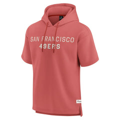 San Francisco 49ers Elements Future Ground Lettering Short Sleeve Pullover Hoodie Red - Fanatics