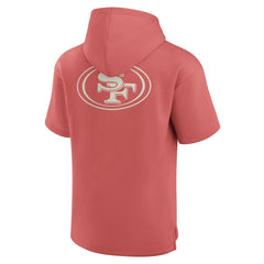 San Francisco 49ers Elements Future Ground Lettering Short Sleeve Pullover Hoodie Red - Fanatics