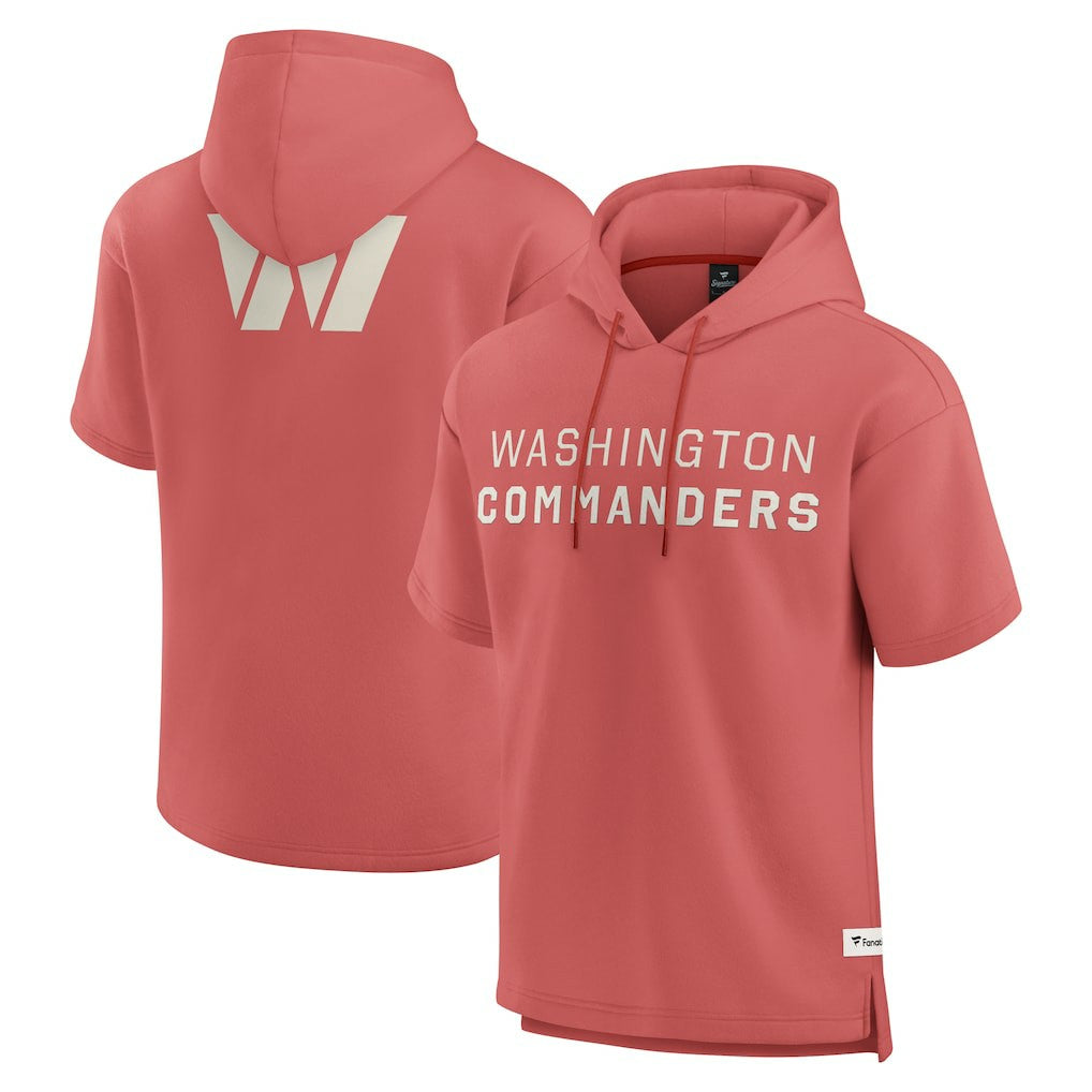 Washington Commanders Elements Future Ground Lettering Short Sleeve Pullover Hoodie Red - Fanatics