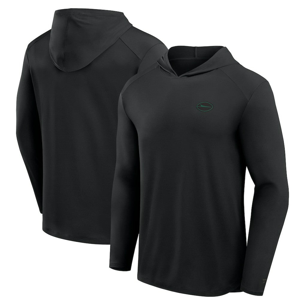 New York Jets Front Office Power Mono Long Sleeve Hoodie T-Shirt Black - Fanatics