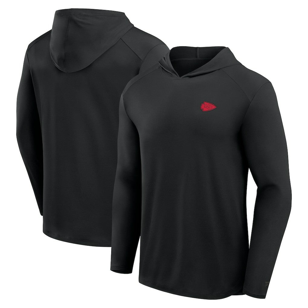 Kansas City Chiefs Front Office Power Mono Long Sleeve Hoodie T-Shirt Black - Fanatics