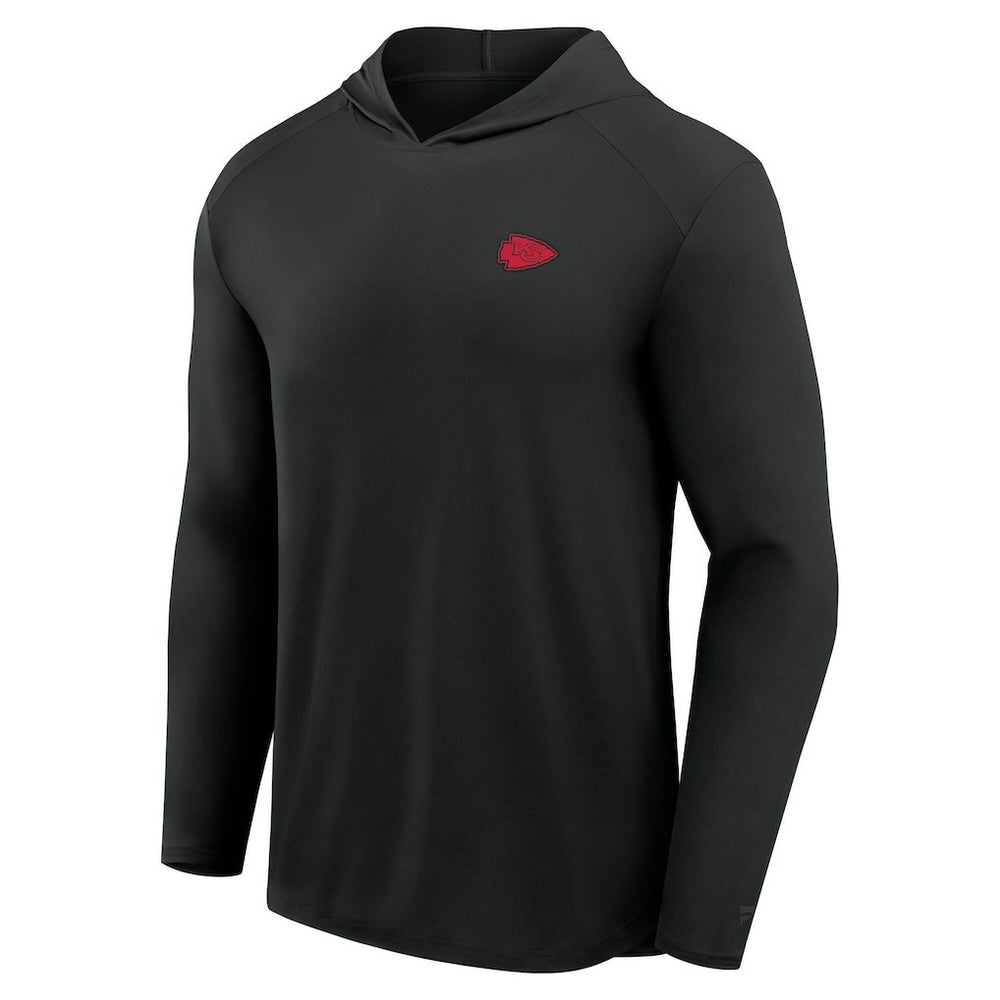 Kansas City Chiefs Front Office Power Mono Long Sleeve Hoodie T-Shirt Black - Fanatics