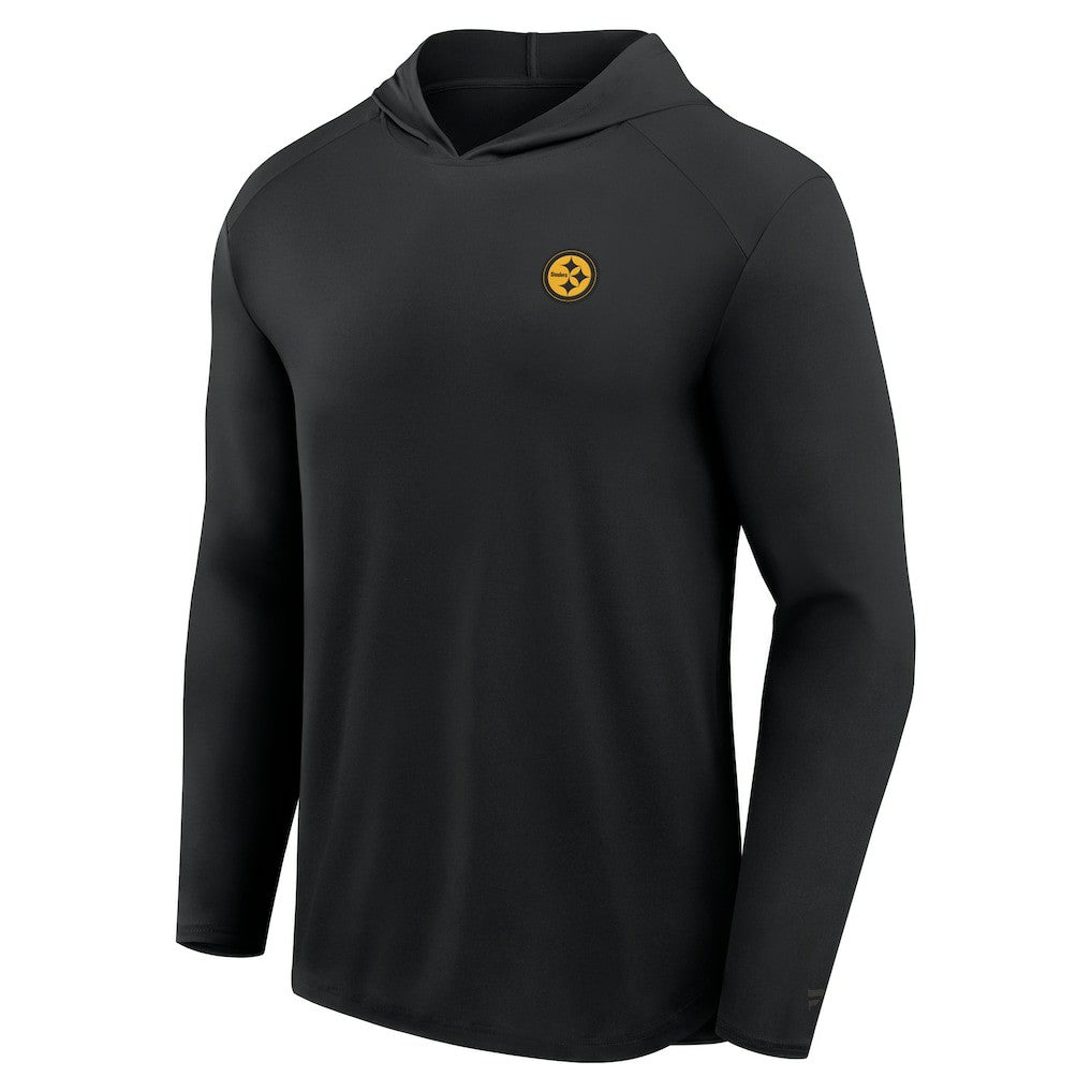 Pittsburgh Steelers Front Office Power Mono Long Sleeve Hoodie T-Shirt Black - Fanatics