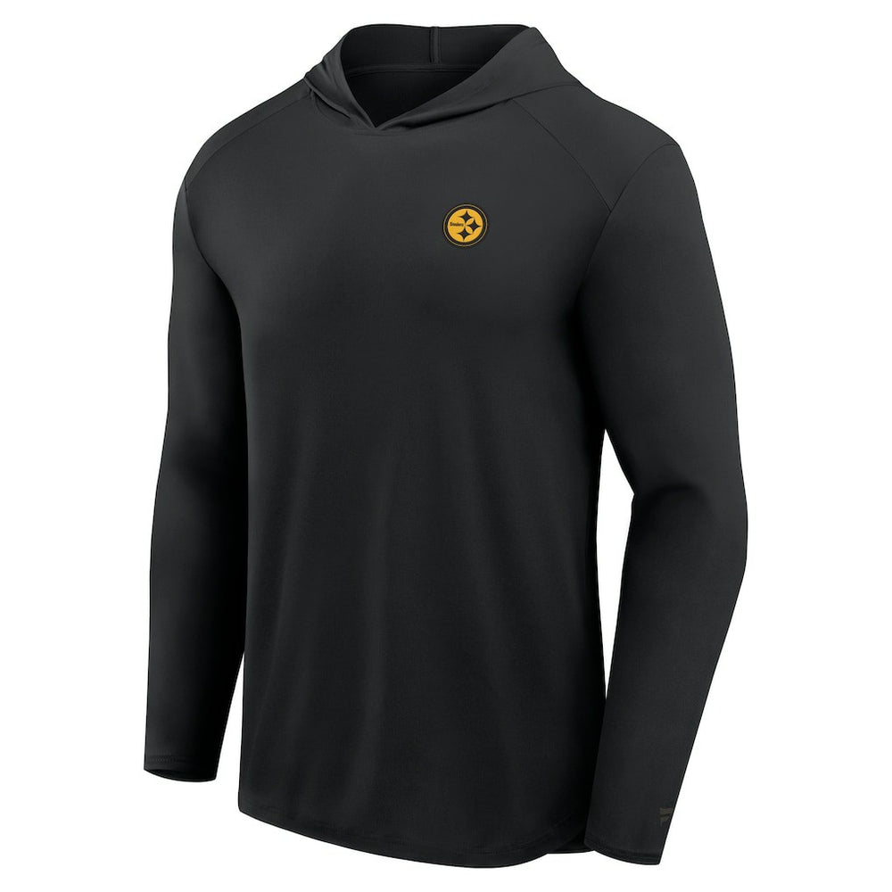Pittsburgh Steelers Front Office Power Mono Long Sleeve Hoodie T-Shirt Black - Fanatics