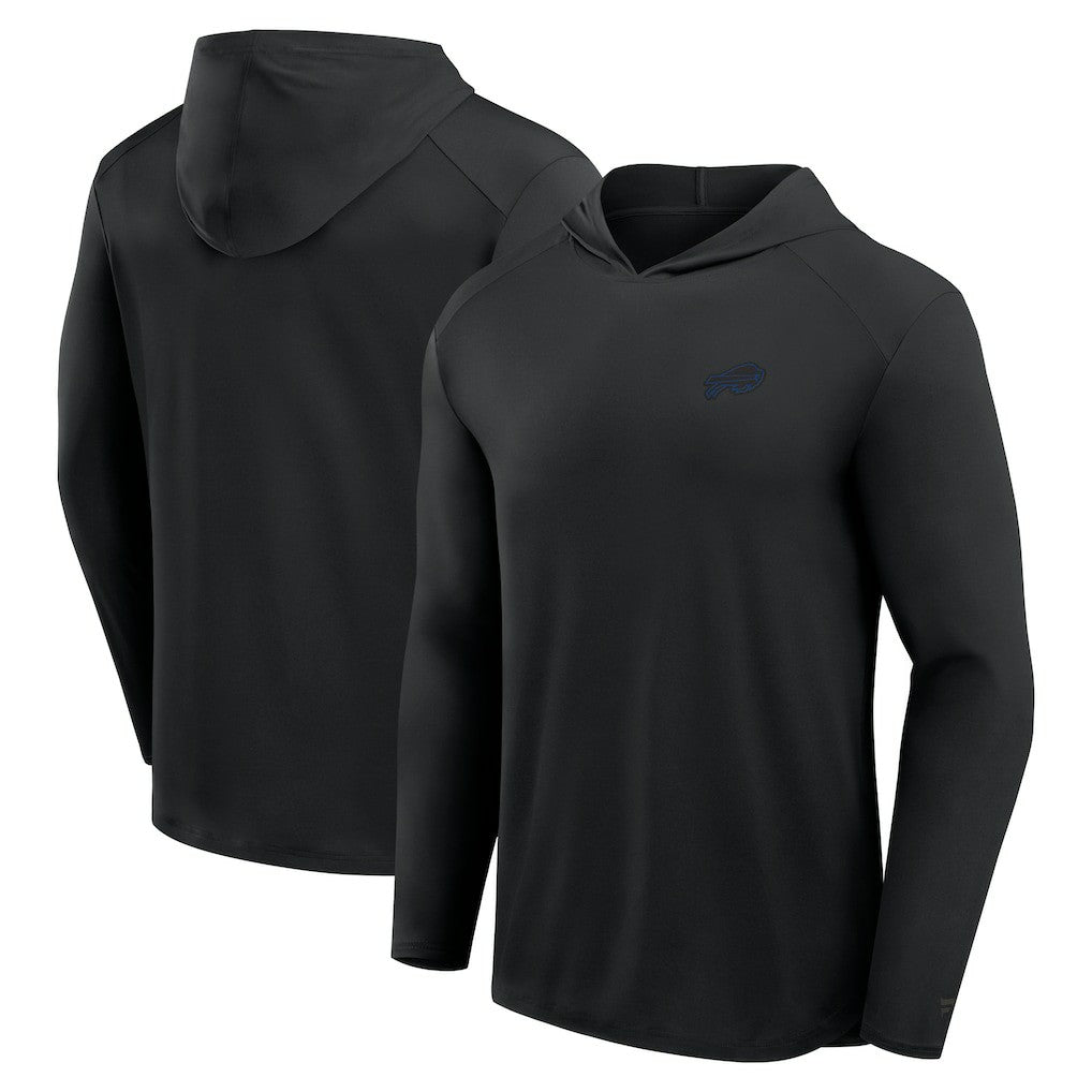 Buffalo Bills Front Office Power Mono Long Sleeve Hoodie T-Shirt Black - Fanatics