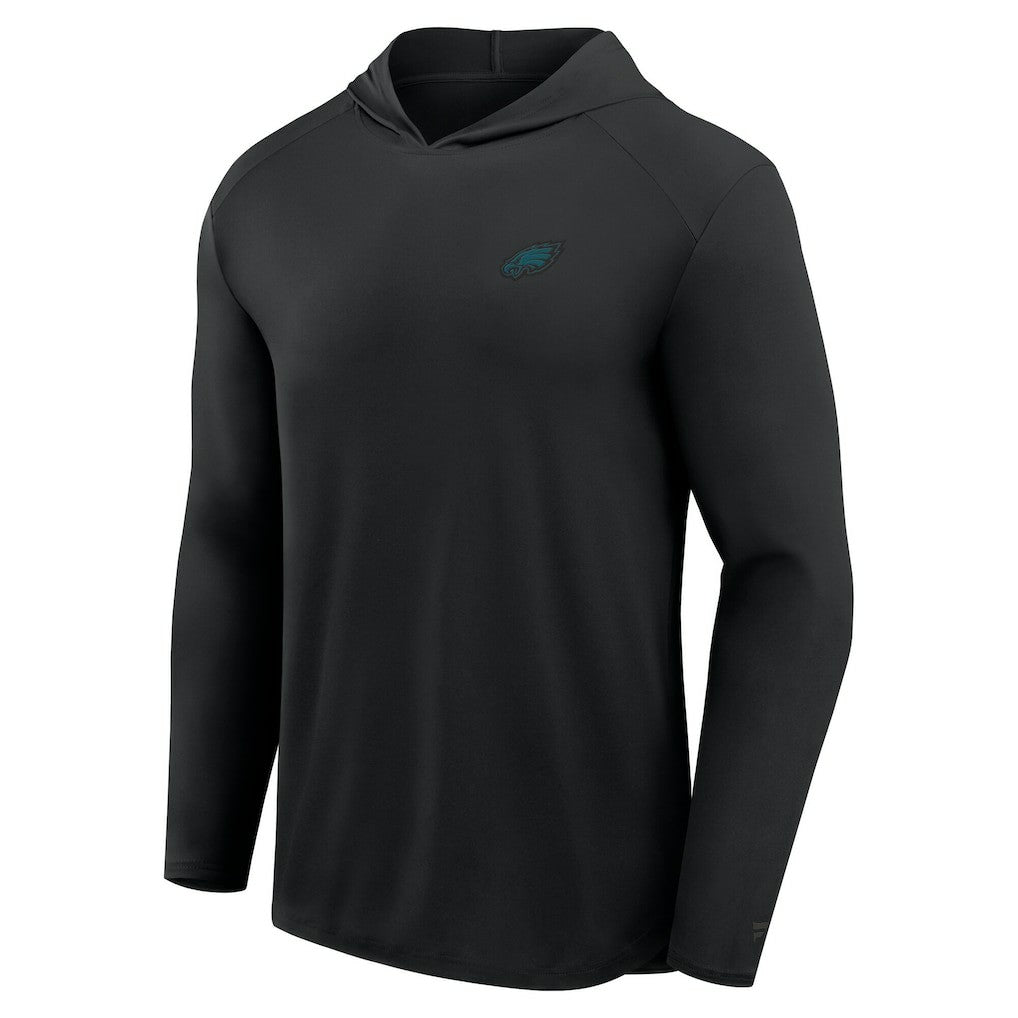 Philadelphia Eagles Front Office Power Mono Long Sleeve Hoodie T-Shirt Black - Fanatics