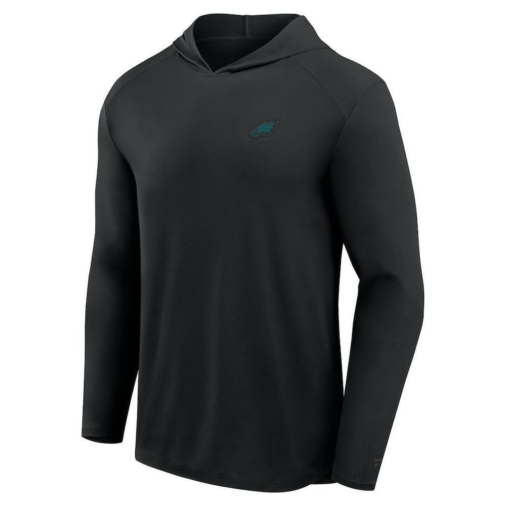Philadelphia Eagles Front Office Power Mono Long Sleeve Hoodie T-Shirt Black - Fanatics