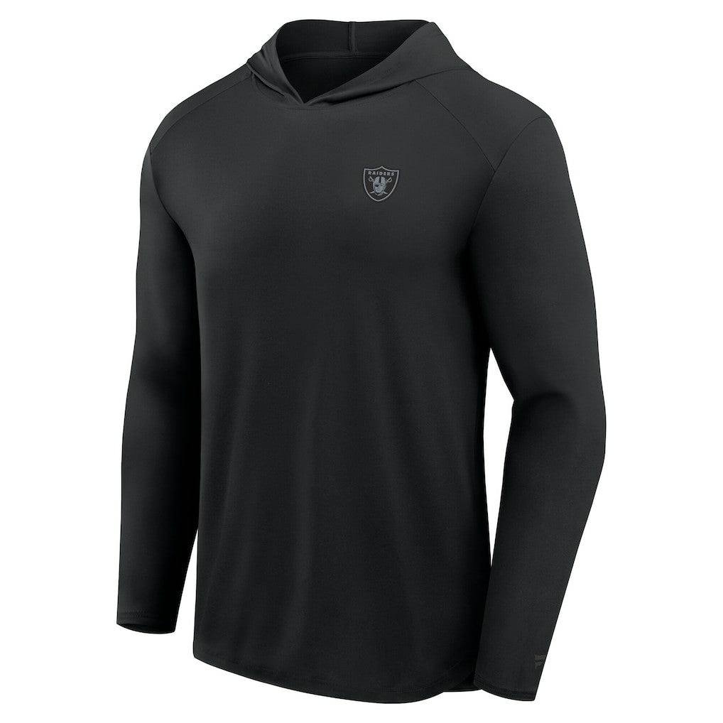 Las Vegas Raiders Front Office Power Mono Long Sleeve Hoodie T-Shirt Black - Fanatics