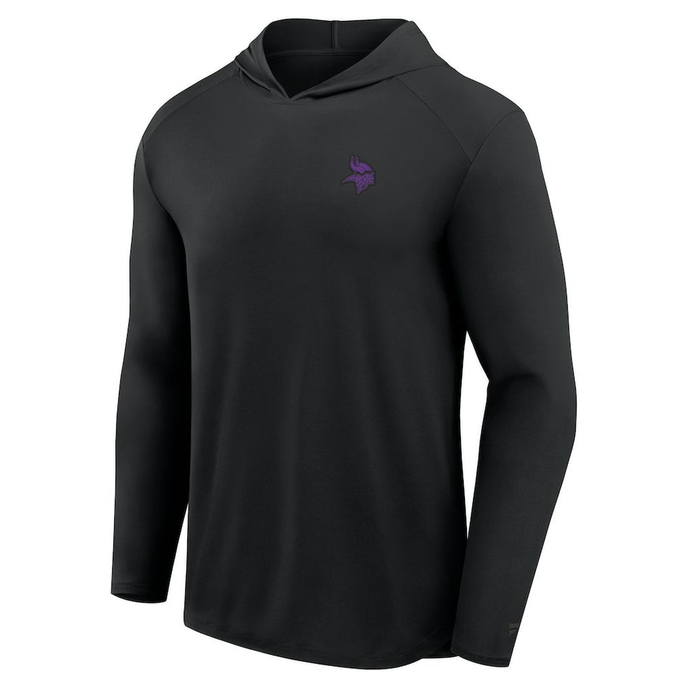 Minnesota Vikings Front Office Power Mono Long Sleeve Hoodie T-Shirt Black - Fanatics