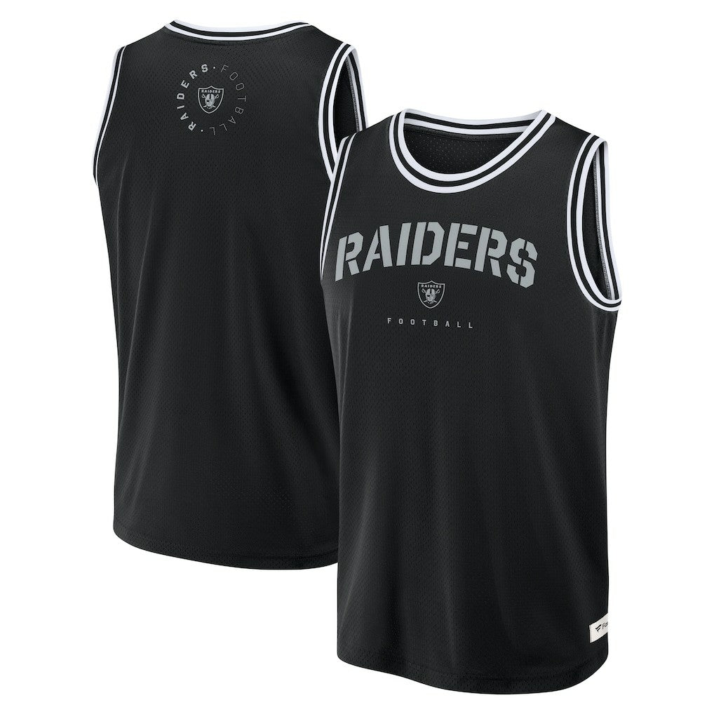 Las Vegas Raiders Elements Future Ground Jersey Tank Top Black - Fanatics