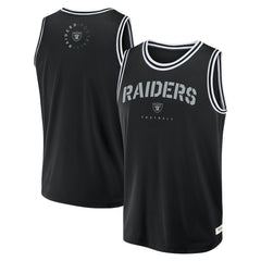 Las Vegas Raiders Elements Future Ground Jersey Tank Top Black - Fanatics