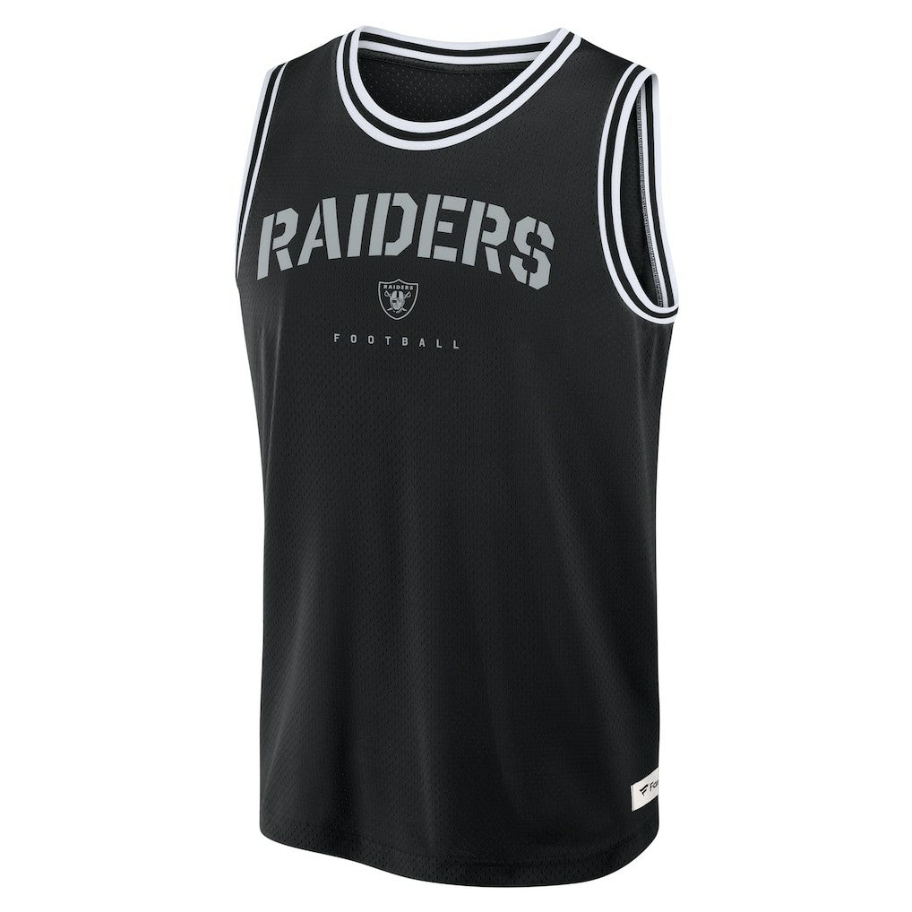 Las Vegas Raiders Elements Future Ground Jersey Tank Top Black - Fanatics