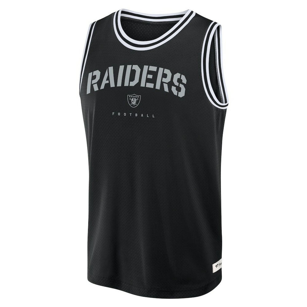 Las Vegas Raiders Elements Future Ground Jersey Tank Top Black - Fanatics
