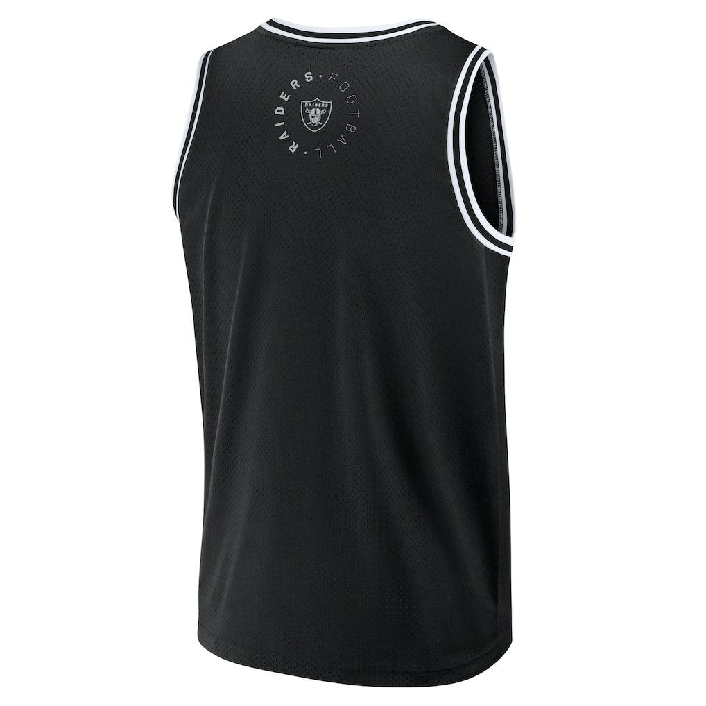 Las Vegas Raiders Elements Future Ground Jersey Tank Top Black - Fanatics