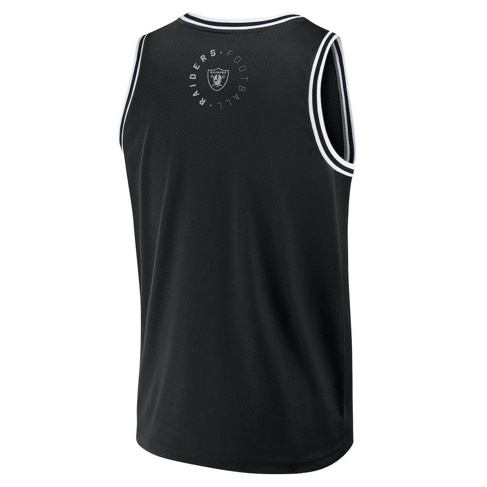 Las Vegas Raiders Elements Future Ground Jersey Tank Top Black - Fanatics