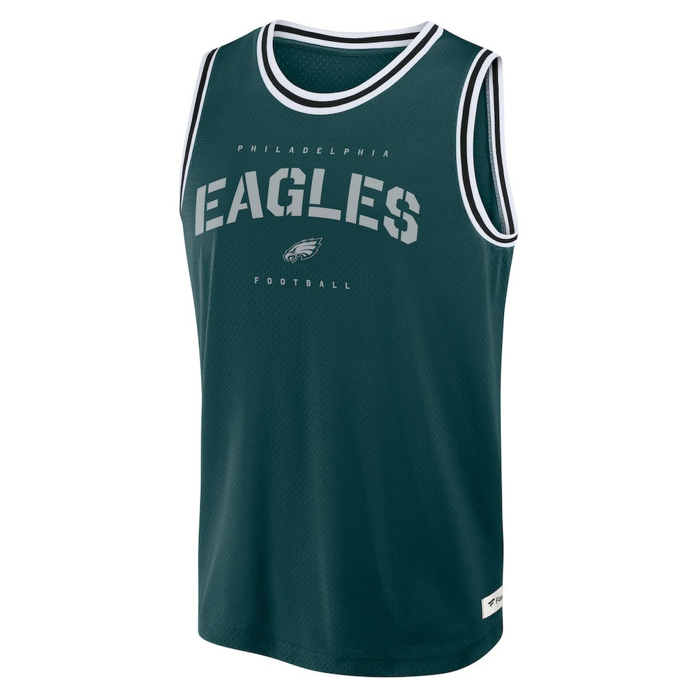 Philadelphia Eagles Elements Future Ground Jersey Tank Top Midnight Green - Fanatics