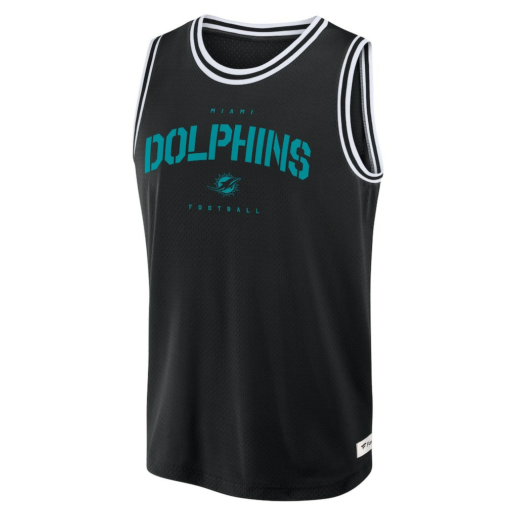 Miami Dolphins Elements Future Ground Jersey Tank Top Black - Fanatics