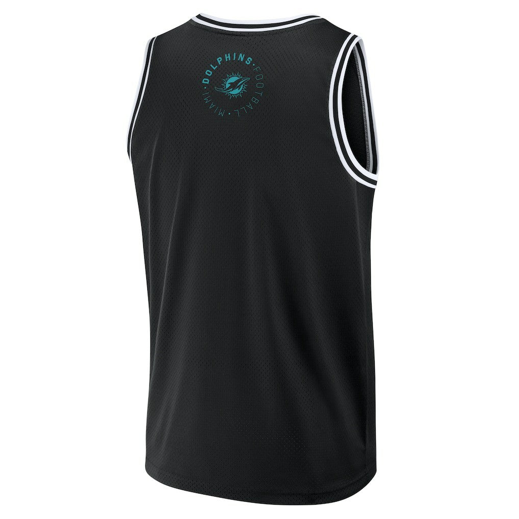Miami Dolphins Elements Future Ground Jersey Tank Top Black - Fanatics