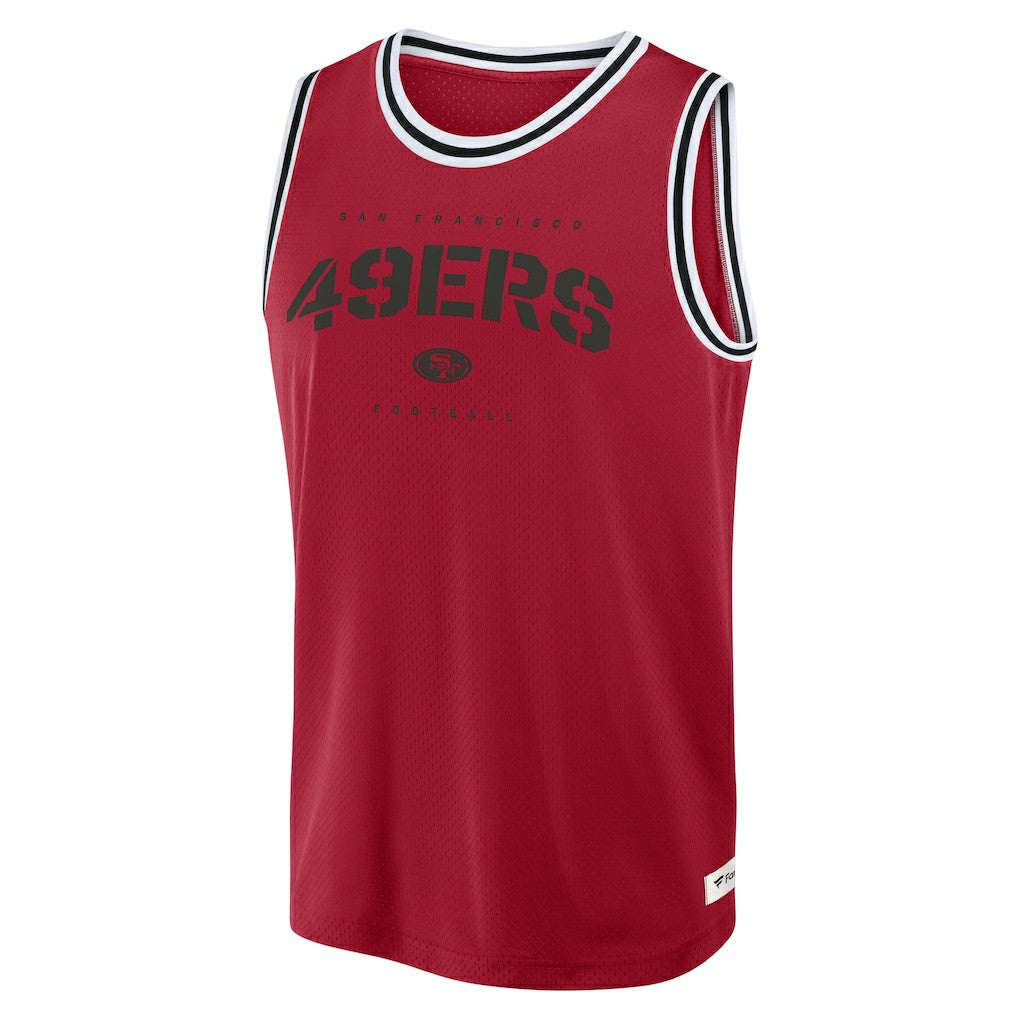San Francisco 49ers Elements Future Ground Jersey Tank Top Scarlet - Fanatics