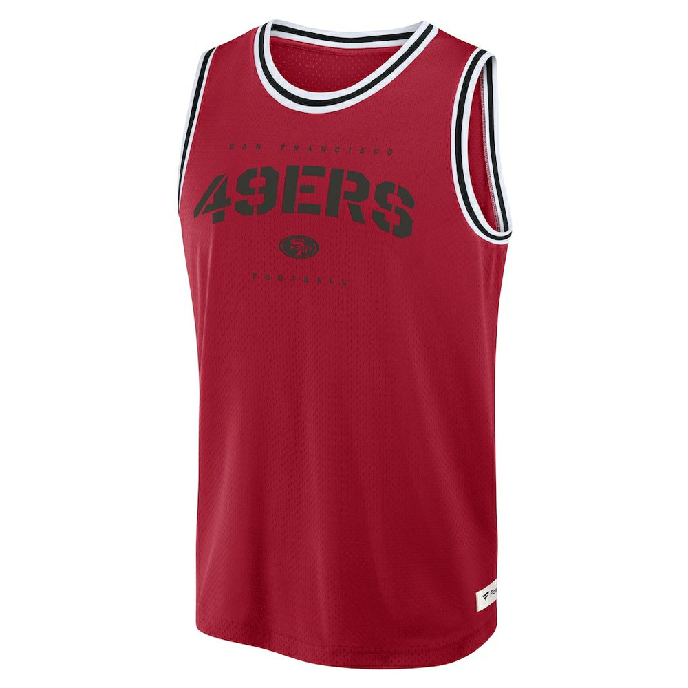 San Francisco 49ers Elements Future Ground Jersey Tank Top Scarlet - Fanatics