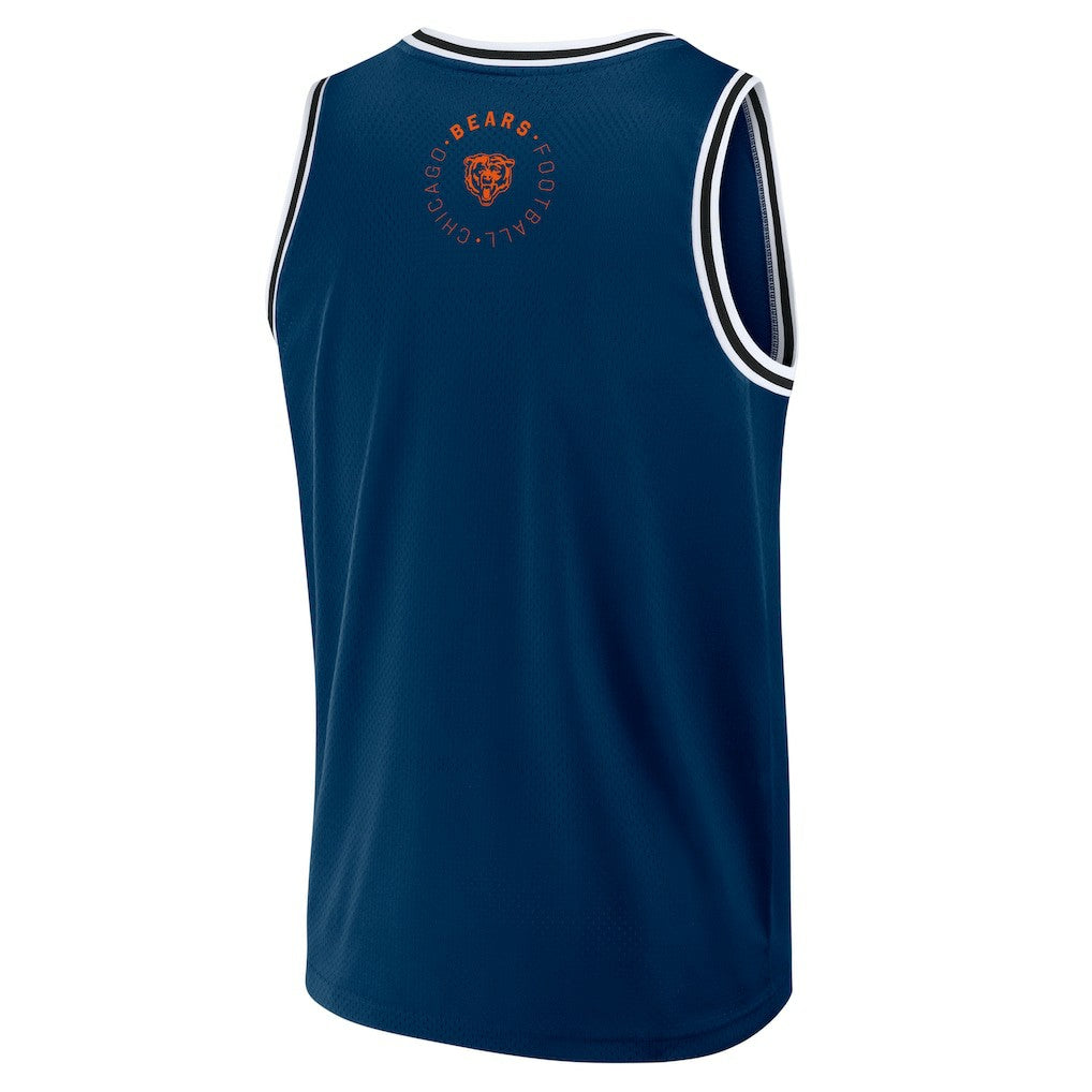 Chicago Bears Elements Future Ground Jersey Tank Top Navy - Fanatics