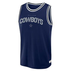 Dallas Cowboys Elements Future Ground Jersey Tank Top Navy - Fanatics