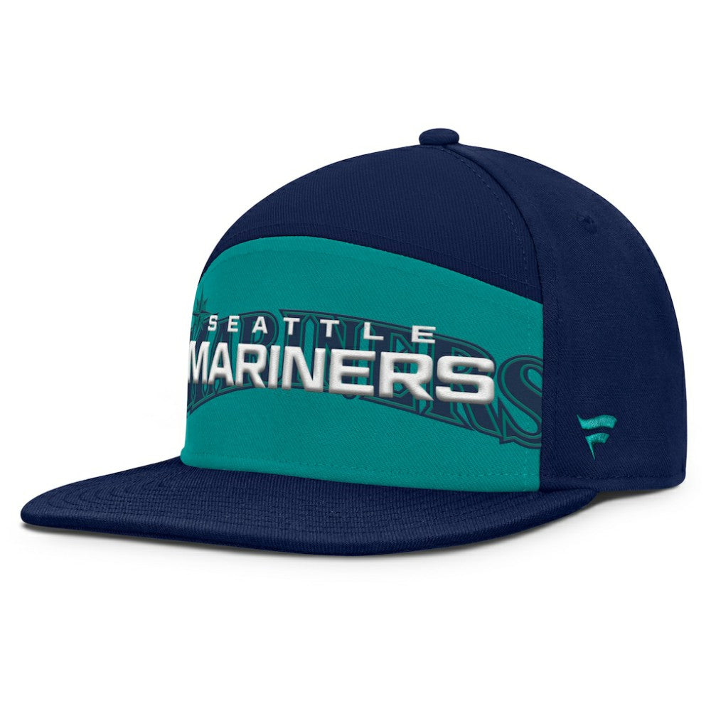 Seattle Mariners Fanatics Clubhouse Splitter Snapback Hat Clearance