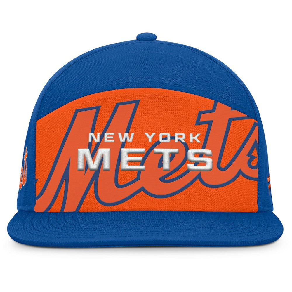 New York Mets Fanatics Clubhouse Splitter Snapback Hat Clearance