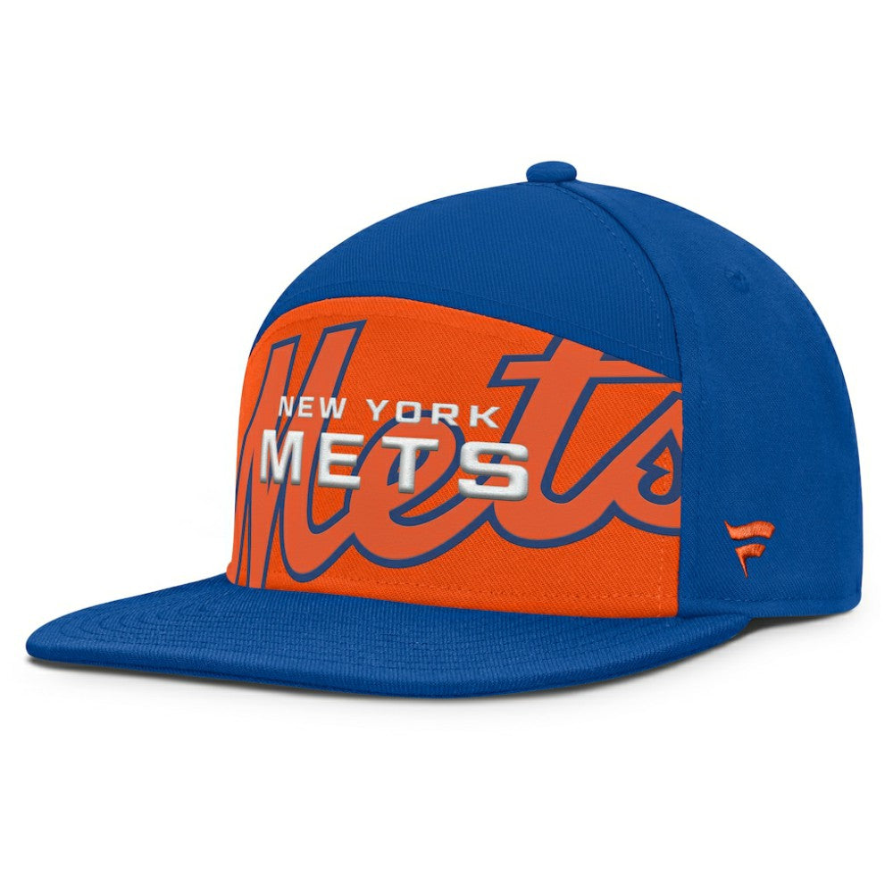 New York Mets Fanatics Clubhouse Splitter Snapback Hat Clearance