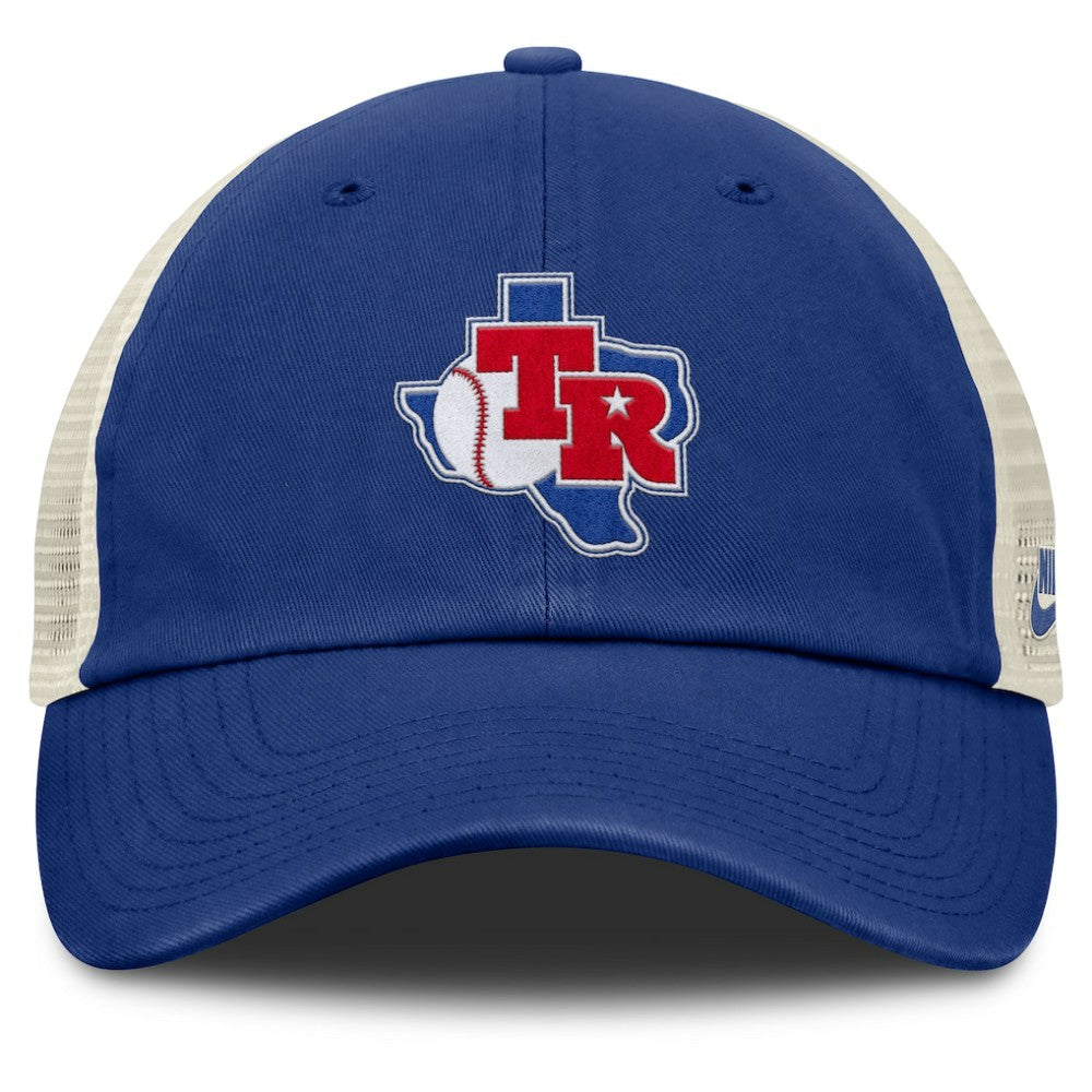 Texas Rangers Nike Cooperstown Collection Club Trucker Adjustable Hat for sale