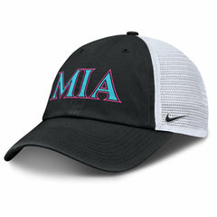 Miami Marlins Nike Unisex 2025 City Connect Trucker Adjustable Hat Near Me