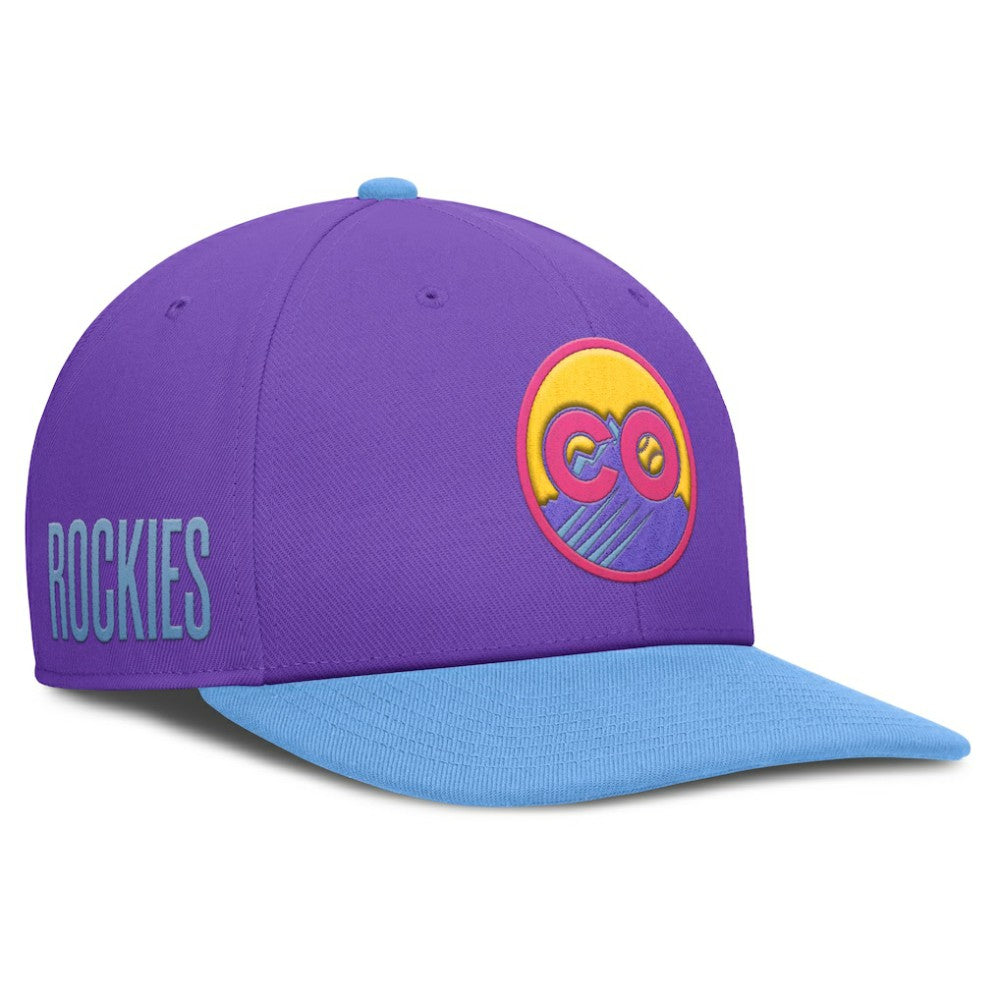 Colorado Rockies Nike 2025 City Connect Pro Performance Snapback Hat Lifestyle
