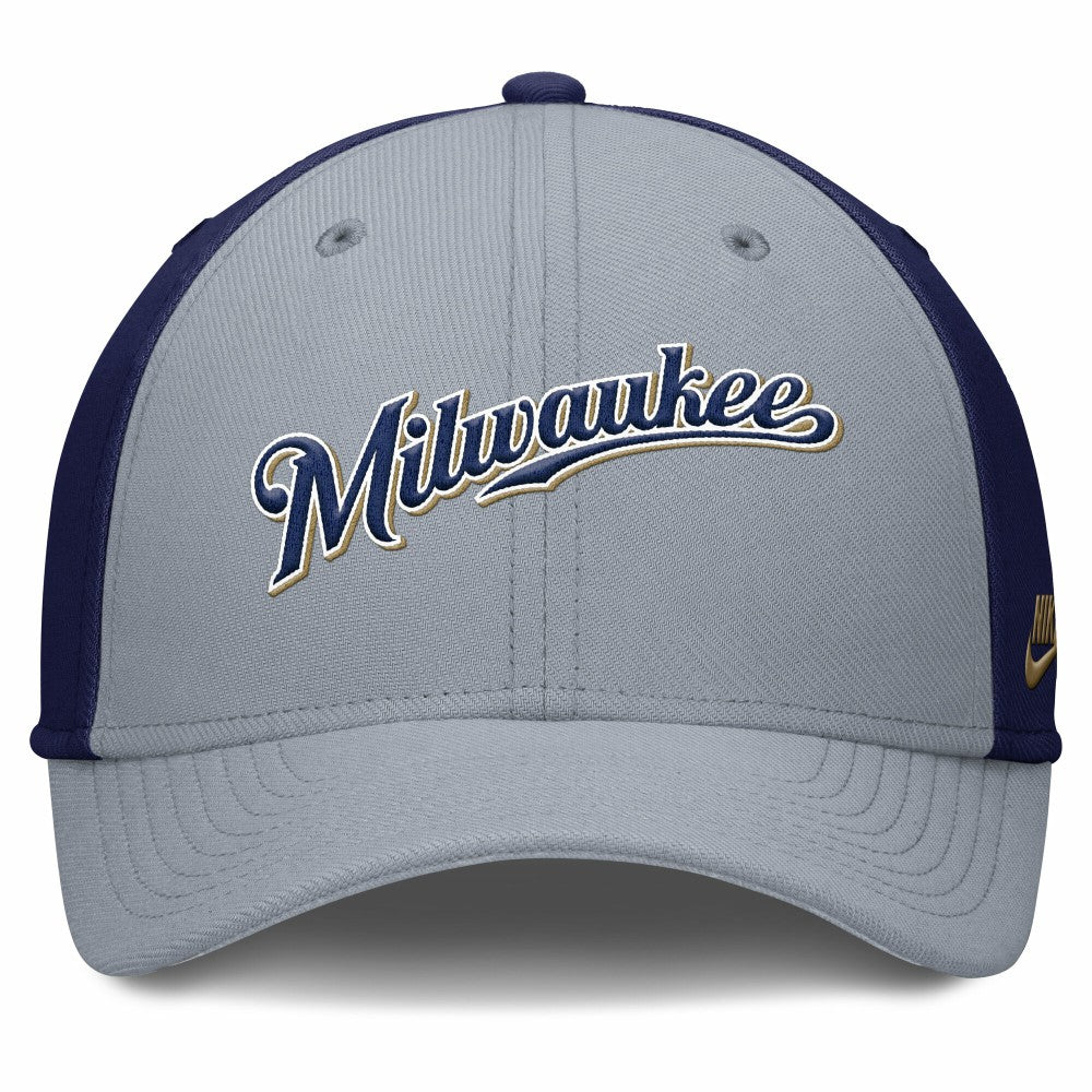Milwaukee Brewers Nike Rise Swoosh Performance Flex Hat Sale