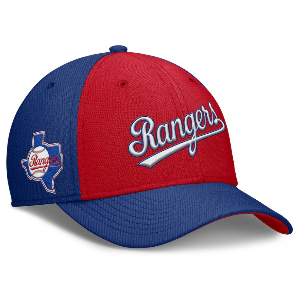 Texas Rangers Nike Rise Swoosh Performance Flex Hat discount