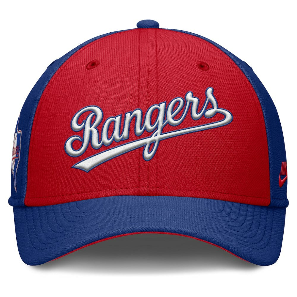 Texas Rangers Nike Rise Swoosh Performance Flex Hat discount