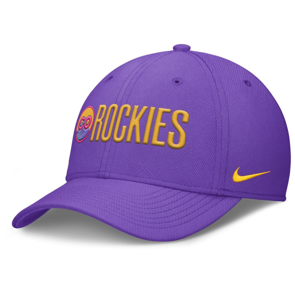 Colorado Rockies Nike 2025 City Connect Rise Swoosh Performance Flex Hat On Sale
