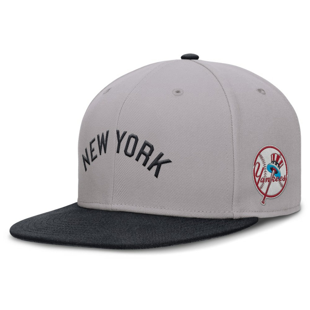 New York Yankees Nike Cooperstown Two-Tone Dri-FIT Round Bill True Fitted Hat for sale