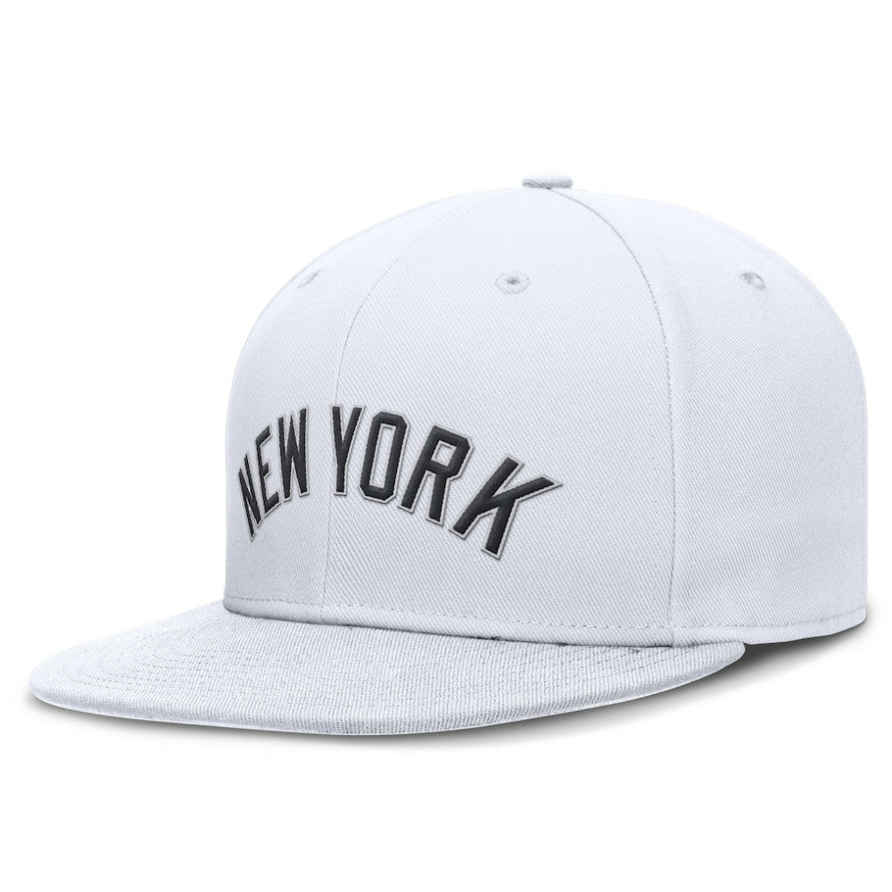 New York Yankees Nike Wordmark Dri-FIT Round Bill True Fitted Hat Clearance