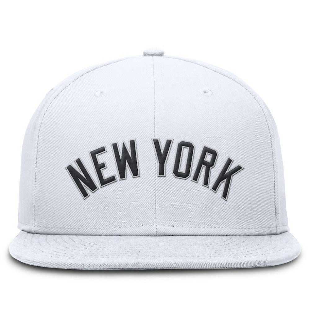New York Yankees Nike Wordmark Dri-FIT Round Bill True Fitted Hat Clearance