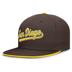 San Diego Padres Nike Primetime Dri-FIT Round Bill True Fitted Hat for sale