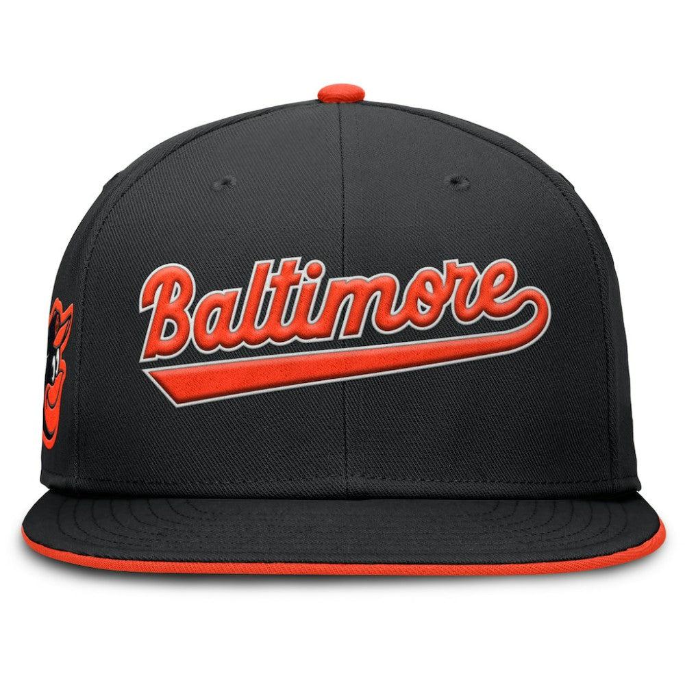 Baltimore Orioles Nike Primetime Dri-FIT Round Bill True Fitted Hat for sale