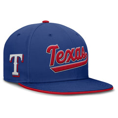 Texas Rangers Nike Primetime Dri-FIT Round Bill True Fitted Hat Clearance
