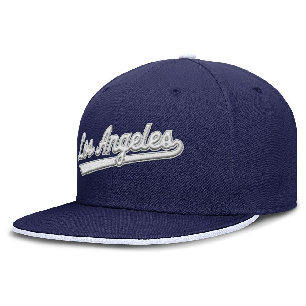 Los Angeles Dodgers Nike Primetime Dri-FIT Round Bill True Fitted Hat Online