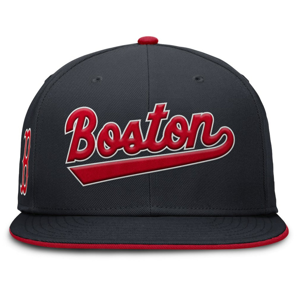 Boston Red Sox Nike Primetime Dri-FIT Round Bill True Fitted Hat Clearance