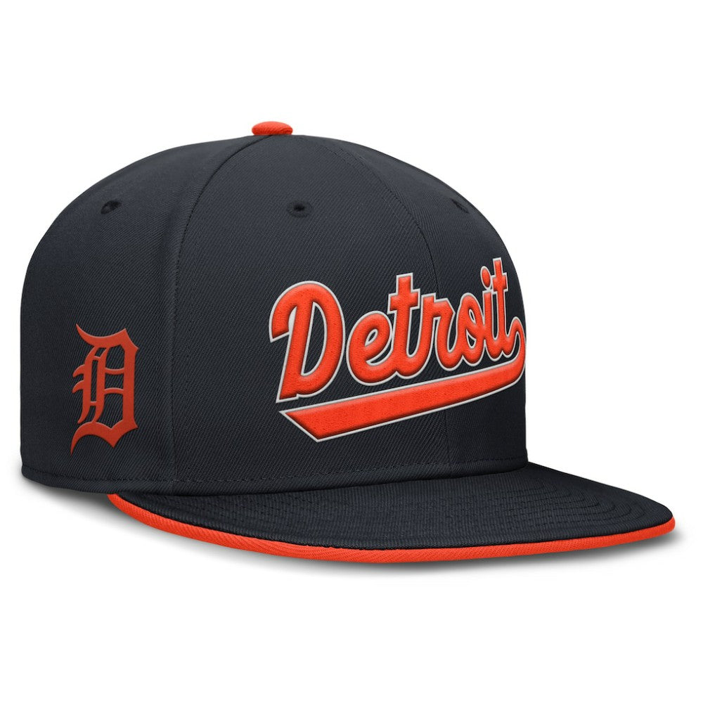 Detroit Tigers Nike Primetime Dri-FIT Round Bill True Fitted Hat On Sale