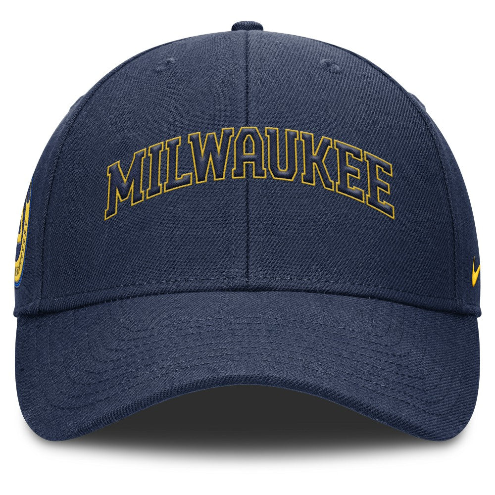 Milwaukee Brewers Nike Rise Gaberdine Adjustable Hat for sale